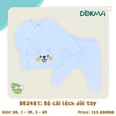 Bộ Dài Tay Sơ Sinh Dokma (2,8-9kg) - Siêu Nhẹ, Đa Kích Thước, Giá Giảm 145.000 VND