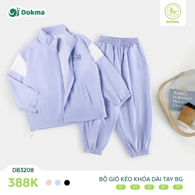 Bộ Dài Tay Thể Thao Dokma DB2.534 DB3.208 13-25kg cho trẻ 3-7 tuổi – Khỏe khoắn, 299.000₫