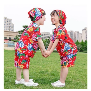 Bộ dài thu đông khăn bàn công hoa lan, mạc du xuân, hoa văn lá - Đùi short G 69k 4