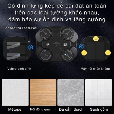 Bộ Đấm Bốc Trẻ Em Bluetooth Nhạc Đèn, Đấm Bốc Hơi Tại Nhà - Giá 300k