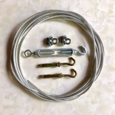 Bộ dàn phơi, dây phơi quần áo cáp bọc nhựa 4mm không han rỉ - Giá ưu đãi 40.000đ 3