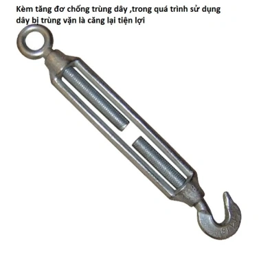 Bộ dàn phơi, dây phơi quần áo cáp bọc nhựa 4mm không han rỉ - Giá ưu đãi 40.000đ 5