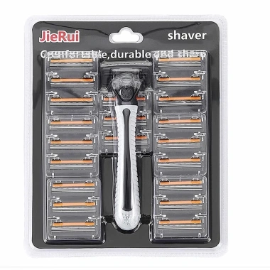 Bộ Dao Cạo Râu JieRui 21 Lưỡi Siêu Sạch Tiết Kiệm An Toàn Giá 59.000đ 3