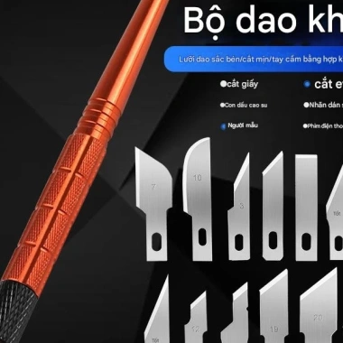 Bộ dao đa năng 14in1 tách kính lưng, khắc nghệ thuật – Giá 55.000₫ (giảm từ 69.300₫)