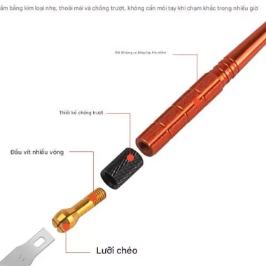 Bộ dao đa năng 14in1 tách kính lưng, khắc nghệ thuật – Giá 55.000₫ (giảm từ 69.300₫)