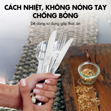 Bộ dao, đũa, muỗng, nĩa, thìa cà phê Zwilling Minimale satin 4pcs - Giá ưu đãi 489.000₫ 3 Bộ dao, đũa, muỗng, nĩa, thìa cà phê Zwilling Minimale satin 4pcs - Giá ưu đãi 489.000₫ 3