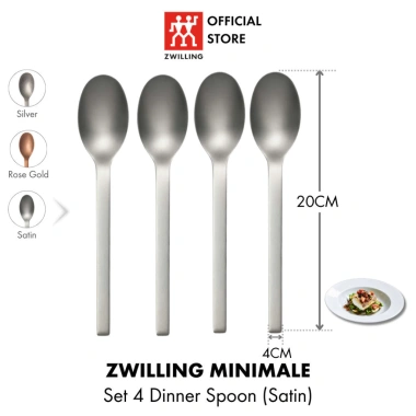 Bộ dao, đũa, muỗng, nĩa, thìa cà phê Zwilling Minimale satin 4pcs - Giá ưu đãi 489.000₫ 10 Bộ dao, đũa, muỗng, nĩa, thìa cà phê Zwilling Minimale satin 4pcs - Giá ưu đãi 489.000₫ 10