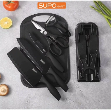 Bộ dao kéo SUPO Mart 7 món Inox siêu sắc, không dỉ, kháng khuẩn - 155.000₫
