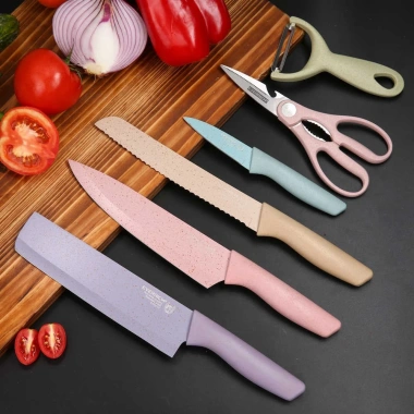 Bộ dao kéo thép không gỉ Everrich 6 món cao cấp - Giá ưu đãi 69.000₫