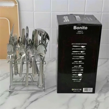 Bộ dao muỗng nĩa 33 món Bonito - Sang trọng, tiện nghi, giá chỉ 469.500₫ 8 Bộ dao muỗng nĩa 33 món Bonito - Sang trọng, tiện nghi, giá chỉ 469.500₫ 8
