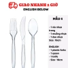 Bộ dao muỗng nĩa nhựa đa mẫu CCH50 12 chiếc nhẹ bền, giá chỉ 6.300 VND 5