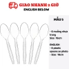 Bộ dao muỗng nĩa nhựa đa mẫu CCH50 12 chiếc nhẹ bền, giá chỉ 6.300 VND 6