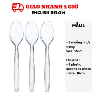Bộ dao muỗng nĩa nhựa đa mẫu CCH50 12 chiếc nhẹ bền, giá chỉ 6.300 VND 10