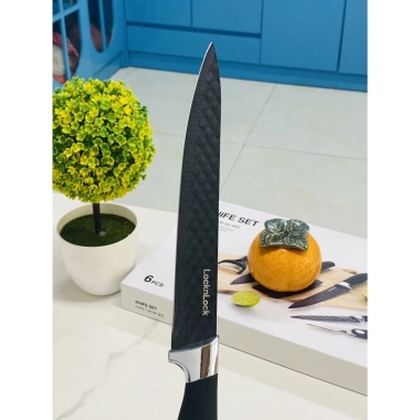 Bộ Dao Nhà Bếp 6 Món LocknLock Đen CKK103S6 - Giá chỉ 257.999₫, hàng chính hãng