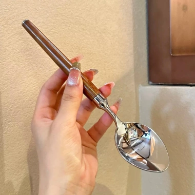 Bộ dao thìa dĩa gỗ tự nhiên inox 304 - dao bít tết, nĩa salad phong cách phương tây - 190k 10 Bộ dao thìa dĩa gỗ tự nhiên inox 304 - dao bít tết, nĩa salad phong cách phương tây - 190k 10