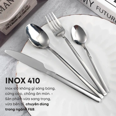 Bộ Dao Thìa Nĩa Inox 410 Cao Cấp - Dùng cho Món Âu, Bít Tết, Nhà hàng, Khách sạn, Tiệc Buffet, Giá chỉ 13.000đ 3 Bộ Dao Thìa Nĩa Inox 410 Cao Cấp - Dùng cho Món Âu, Bít Tết, Nhà hàng, Khách sạn, Tiệc Buffet, Giá chỉ 13.000đ 3