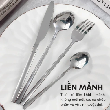 Bộ Dao Thìa Nĩa Inox 410 Cao Cấp - Dùng cho Món Âu, Bít Tết, Nhà hàng, Khách sạn, Tiệc Buffet, Giá chỉ 13.000đ 4 Bộ Dao Thìa Nĩa Inox 410 Cao Cấp - Dùng cho Món Âu, Bít Tết, Nhà hàng, Khách sạn, Tiệc Buffet, Giá chỉ 13.000đ 4