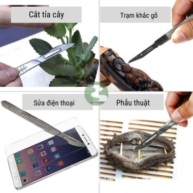 Bộ dao thiến heo, dao y tế Dương Ninh 23/11 kèm 10 lưỡi DM08 - Giá 34,500₫ 2 Bộ dao thiến heo, dao y tế Dương Ninh 23/11 kèm 10 lưỡi DM08 - Giá 34,500₫ 2