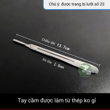 Bộ dao thiến heo, dao y tế Dương Ninh 23/11 kèm 10 lưỡi DM08 - Giá 34,500₫