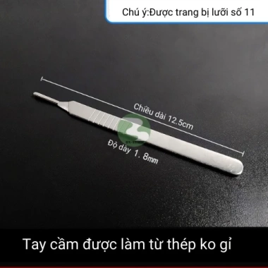Bộ dao thiến heo, dao y tế Dương Ninh 23/11 kèm 10 lưỡi DM08 - Giá 34,500₫