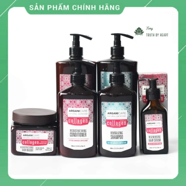 Bộ Dầu Gội Xả Arganicare Collagen Phục Hồi Tóc Hư Tổn Nội Địa Pháp 229.319₫