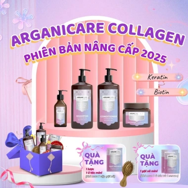 Bộ Dầu Gội Xả Arganicare Collagen Phục Hồi Tóc Hư Tổn Nội Địa Pháp 229.319₫