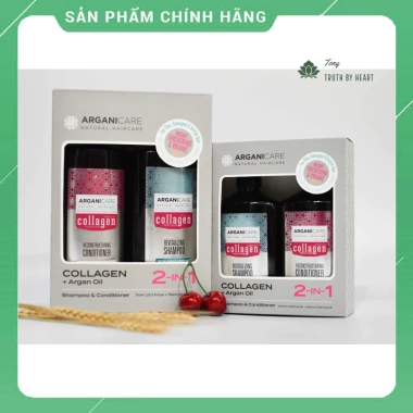 Bộ Dầu Gội Xả Arganicare Collagen Phục Hồi Tóc Hư Tổn Nội Địa Pháp 229.319₫