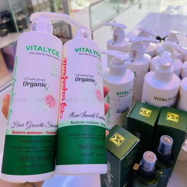 Bộ Dầu Gội Xả Bưởi Vitalycil 470ml - Dưỡng ẩm, Tóc Mượt, Giảm Rụng, Giá Ưu Đãi 540.000₫ 5 Bộ Dầu Gội Xả Bưởi Vitalycil 470ml - Dưỡng ẩm, Tóc Mượt, Giảm Rụng, Giá Ưu Đãi 540.000₫ 5
