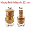 Bộ đầu nối khớp nối nhanh cho máy rửa xe áp lực cao, gia đình - Giá chỉ 26.500₫ 5