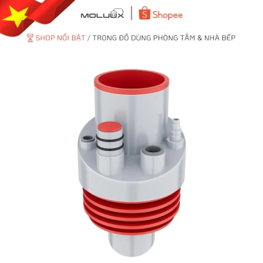 Bộ Đầu Nối Ống Thoát Nước 5 in 1 MoLuux cho chậu rửa chén, ngăn mùi hôi, chặn côn trùng, chống nước trào ngược 4