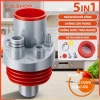 Bộ Đầu Nối Ống Thoát Nước 5 trong 1 Ngăn Mùi, Chống Côn Trùng, Chặn Nước Trào Ngược Bồn Rửa Bát 10