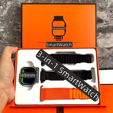 Bộ dây 3 trong 1 Smartwatch S9 Ultra 49mm, nhắc cuộc gọi, đo nhịp tim, tập luyện - 187.481đ
