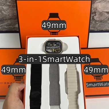 Bộ dây 3 trong 1 Smartwatch S9 Ultra 49mm, nhắc cuộc gọi, đo nhịp tim, tập luyện - 187.481đ