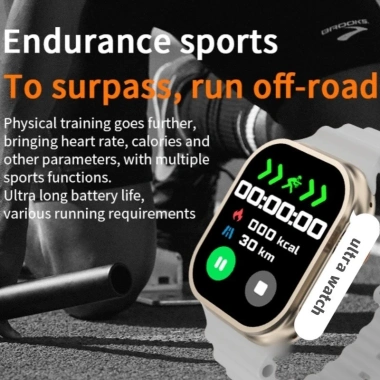Bộ dây 3 trong 1 Smartwatch S9 Ultra 49mm, nhắc cuộc gọi, đo nhịp tim, tập luyện - 187.481đ