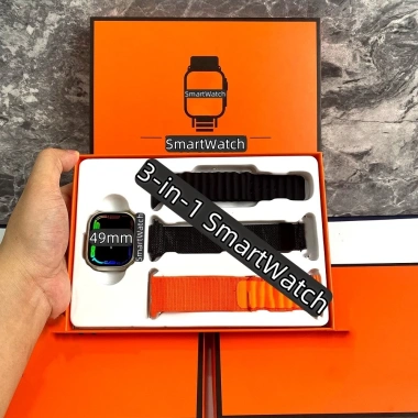 Bộ dây 3 trong 1 Smartwatch S9 Ultra 49mm, nhắc cuộc gọi, đo nhịp tim, tập luyện - 187.481đ