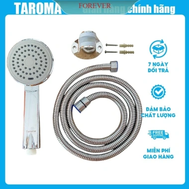 Bộ dây bát sen tắm mặt tròn TAROMA, vòi sen nóng lạnh, bát sen, dây sen, cài sen - 15.000