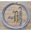 Bộ Dây Cáp Phơi Quần Áo 5mm Siêu Bền Gắn Tường Treo Rèm Phơi Đồ Giá 25.000