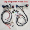 Bộ Dây Điện Tổng Xe Xmen Cùm Công Tắc FZ V2 Đấu Nối Sẵn Đổi Nguồn 12V Xe Độ/Zin - 290k