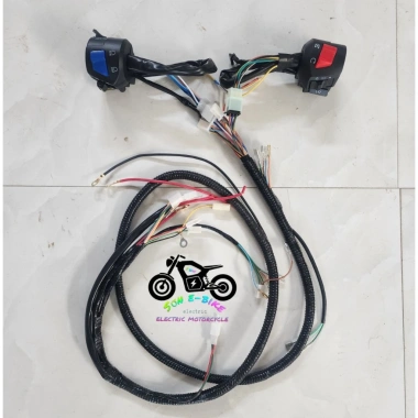 Bộ Dây Điện Tổng Xe Xmen Cùm Công Tắc FZ V2 Đấu Nối Sẵn Đổi Nguồn 12V Xe Độ/Zin - 290k