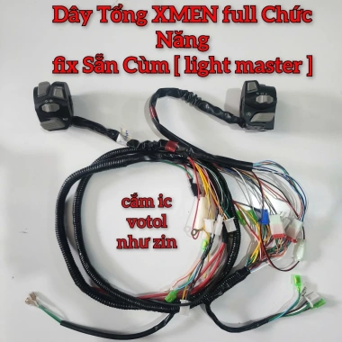 Bộ Dây Điện Tổng Xe Xmen + Cùm Light Master - Giắc IC Votol Đổi Nguồn Sau, Giá 522.500 VNĐ Bộ Dây Điện Tổng Xe Xmen + Cùm Light Master - Giắc IC Votol Đổi Nguồn Sau, Giá 522.500 VNĐ