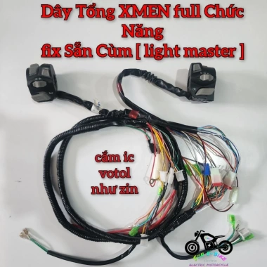 Bộ Dây Điện Tổng Xe Xmen + Cùm Light Master - Giắc IC Votol Đổi Nguồn Sau, Giá 522.500 VNĐ