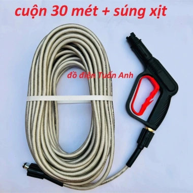 Bộ dây rửa xe 10-15-20-30M và súng xịt áp lực cao ren 22mm - Giá ưu đãi 153.000 VND 5