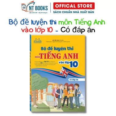 Bộ đề luyện thi tiếng Anh lớp 10 bìa mềm - NXB ĐHQGHN MT, giá ưu đãi 125.100₫