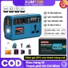 Bộ đế XUMTOM chuyển 18-21V lên 220V, ổ cắm, Pin Makita M21 4cm 250W sạc nhanh - Giá 229.400₫