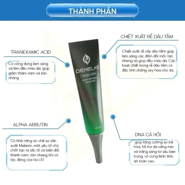 Bộ Demelas CREAM + Serrum 25g - Chăm sóc da nám, Da sáng mịn, Giá 1.898.000 VND 4 Bộ Demelas CREAM + Serrum 25g - Chăm sóc da nám, Da sáng mịn, Giá 1.898.000 VND 4