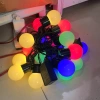 Bộ đèn 20 bóng tròn 4,5cm ánh sáng vàng, dài 5m/10m, cây thông Noel Tết - 99.000₫ 10