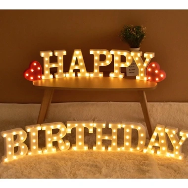 Bộ Đèn LED Chữ HAPPYBIRTHDAY - Trang Trí Tiệc Sinh Nhật, Cưới, Sự Kiện - Giá 137k