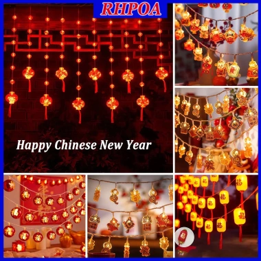 Bộ đèn LED RHPOA CNY Trang trí Tết Nguyên Đán – Chiếu sáng lễ hội sáng rực, tiết kiệm điện, giảm giá 22%