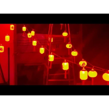 Bộ Đèn Lồng Đỏ Chữ Phúc 5m 12 Bóng - Giá Rẻ 95.000, Trang Trí Tết Sắc Màu