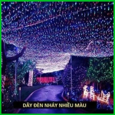 Bộ Đèn Nháy 40M 20M Kim Cương, Dây Led 50M 4 Lõi Đồng, 8 Chế Độ Nháy - Trang Trí Tiểu Cảnh Giá 55k